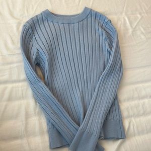 Zara light blue long sleeve shirt for girls